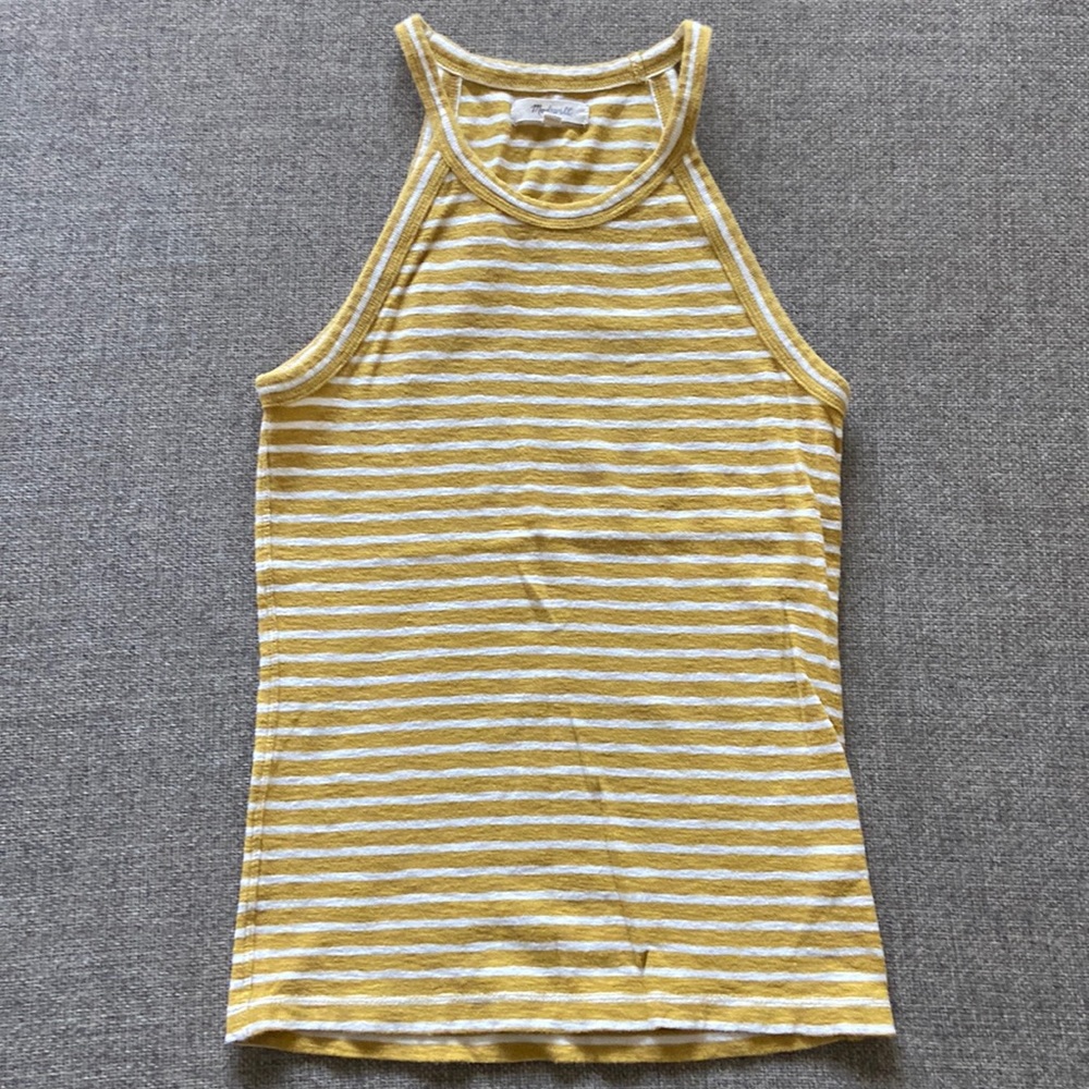 Madewell striped tank top